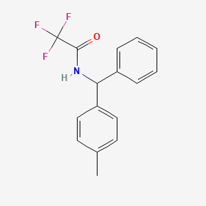 2,2,2-trifluoro-N-[(4-methylphenyl)(phenyl)methyl]acetamide