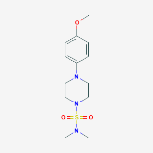 molecular formula C13H21N3O3S B497228 4-(4-甲氧基苯基)-N,N-二甲基哌嗪-1-磺酰胺 CAS No. 400086-07-9