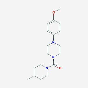 molecular formula C18H27N3O2 B497232 (4-(4-Methoxyphenyl)piperazin-1-yl)(4-methylpiperidin-1-yl)methanone CAS No. 927640-68-4