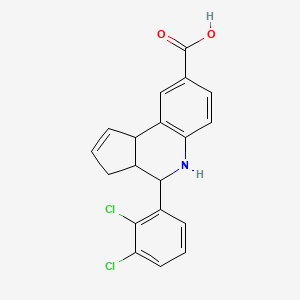 molecular formula C19H15Cl2NO2 B4972326 4-(2,3-dichlorophenyl)-3a,4,5,9b-tetrahydro-3H-cyclopenta[c]quinoline-8-carboxylic acid 