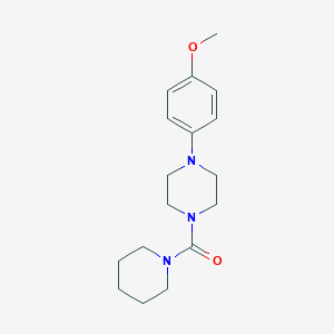 molecular formula C17H25N3O2 B497233 (4-(4-Methoxyphenyl)piperazin-1-yl)(piperidin-1-yl)methanone CAS No. 927640-66-2