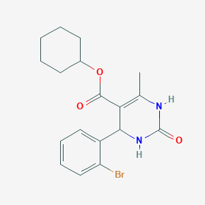 cyclohexyl 4-(2-bromophenyl)-6-methyl-2-oxo-1,2,3,4-tetrahydro-5-pyrimidinecarboxylate