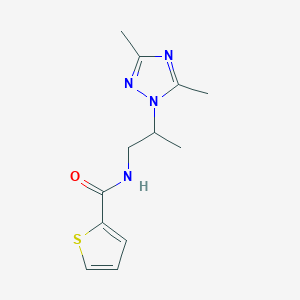 molecular formula C12H16N4OS B497235 N-[2-(3,5-dimethyl-1,2,4-triazol-1-yl)propyl]thiophene-2-carboxamide CAS No. 879055-38-6