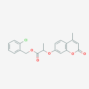 2-chlorobenzyl 2-[(4-methyl-2-oxo-2H-chromen-7-yl)oxy]propanoate