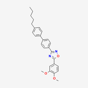 5-(3,4-dimethoxyphenyl)-3-(4'-pentyl-4-biphenylyl)-1,2,4-oxadiazole