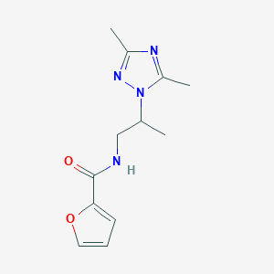 molecular formula C12H16N4O2 B497236 N-[2-(3,5-dimethyl-1H-1,2,4-triazol-1-yl)propyl]-2-furamide 