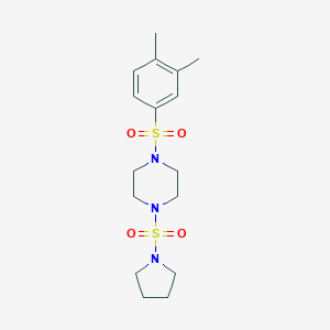 1-((3,4-Dimethylphenyl)sulfonyl)-4-(pyrrolidin-1-ylsulfonyl)piperazine