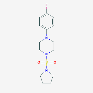 1-(4-Fluorophenyl)-4-(1-pyrrolidinylsulfonyl)piperazine