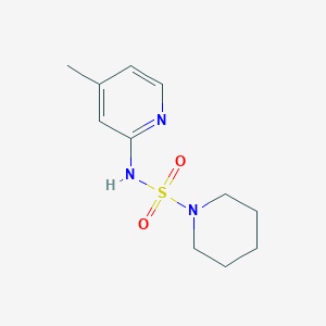 molecular formula C11H17N3O2S B497242 N-(4-methyl-2-pyridinyl)-1-piperidinesulfonamide 