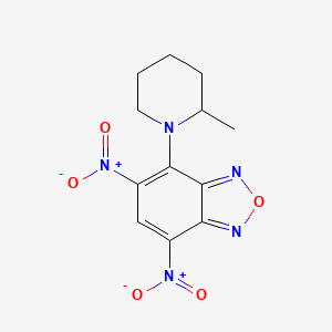 4-(2-methyl-1-piperidinyl)-5,7-dinitro-2,1,3-benzoxadiazole