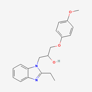 molecular formula C19H22N2O3 B4972439 1-(2-ethyl-1H-benzimidazol-1-yl)-3-(4-methoxyphenoxy)-2-propanol 