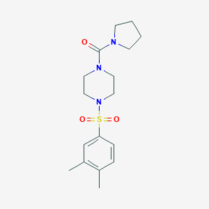 (4-((3,4-Dimethylphenyl)sulfonyl)piperazin-1-yl)(pyrrolidin-1-yl)methanone