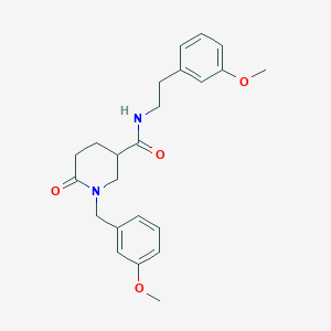 1-(3-methoxybenzyl)-N-[2-(3-methoxyphenyl)ethyl]-6-oxo-3-piperidinecarboxamide