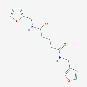 N-(2-furylmethyl)-N'-(3-furylmethyl)pentanediamide