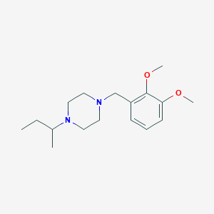 molecular formula C17H28N2O2 B4972494 1-sec-butyl-4-(2,3-dimethoxybenzyl)piperazine 