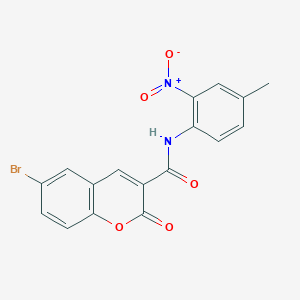 6-bromo-N-(4-methyl-2-nitrophenyl)-2-oxo-2H-chromene-3-carboxamide