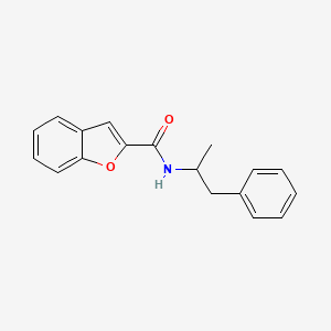 N-(1-methyl-2-phenylethyl)-1-benzofuran-2-carboxamide