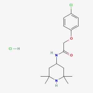 molecular formula C17H26Cl2N2O2 B4972548 2-(4-chlorophenoxy)-N-(2,2,6,6-tetramethyl-4-piperidinyl)acetamide 