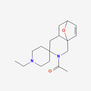 3-acetyl-1'-ethylspiro[11-oxa-3-azatricyclo[6.2.1.0~1,6~]undec-9-ene-4,4'-piperidine]