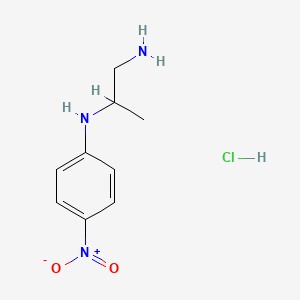 molecular formula C9H14ClN3O2 B4972609 N~2~-(4-nitrophenyl)-1,2-propanediamine hydrochloride 