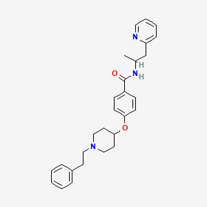 N-[1-methyl-2-(2-pyridinyl)ethyl]-4-{[1-(2-phenylethyl)-4-piperidinyl]oxy}benzamide
