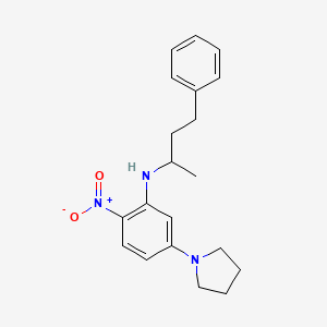 (1-methyl-3-phenylpropyl)[2-nitro-5-(1-pyrrolidinyl)phenyl]amine
