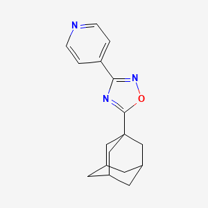 molecular formula C17H19N3O B4972682 4-[5-(1-adamantyl)-1,2,4-oxadiazol-3-yl]pyridine 