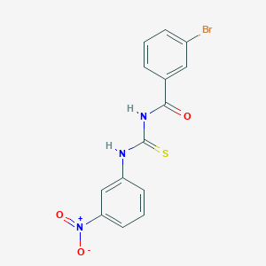 3-bromo-N-{[(3-nitrophenyl)amino]carbonothioyl}benzamide