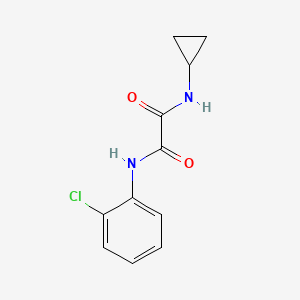 molecular formula C11H11ClN2O2 B4972744 N-(2-chlorophenyl)-N'-cyclopropylethanediamide 