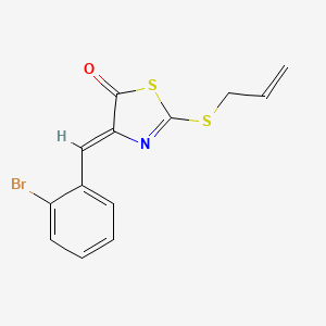 2-(allylthio)-4-(2-bromobenzylidene)-1,3-thiazol-5(4H)-one