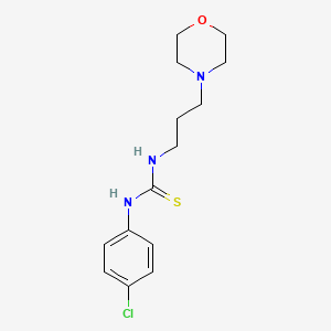 molecular formula C14H20ClN3OS B4972769 N-(4-chlorophenyl)-N'-[3-(4-morpholinyl)propyl]thiourea 