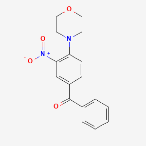 B4972771 [4-(4-morpholinyl)-3-nitrophenyl](phenyl)methanone CAS No. 56106-94-6