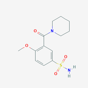 4-methoxy-3-(1-piperidinylcarbonyl)benzenesulfonamide