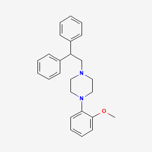 molecular formula C25H28N2O B4972840 1-(2,2-diphenylethyl)-4-(2-methoxyphenyl)piperazine 