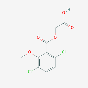 molecular formula C10H8Cl2O5 B4972861 [(3,6-dichloro-2-methoxybenzoyl)oxy]acetic acid 