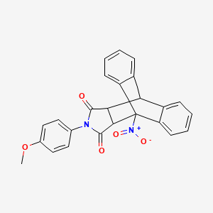 molecular formula C25H18N2O5 B4972898 17-(4-methoxyphenyl)-1-nitro-17-azapentacyclo[6.6.5.0~2,7~.0~9,14~.0~15,19~]nonadeca-2,4,6,9,11,13-hexaene-16,18-dione 