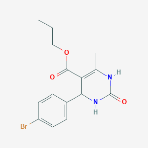 propyl 4-(4-bromophenyl)-6-methyl-2-oxo-1,2,3,4-tetrahydro-5-pyrimidinecarboxylate