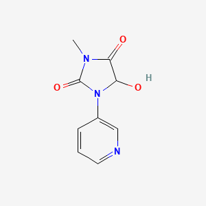5-hydroxy-3-methyl-1-(3-pyridinyl)-2,4-imidazolidinedione