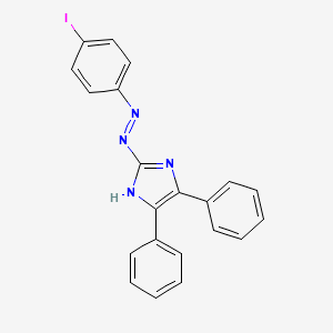 molecular formula C21H15IN4 B4972938 2-[(4-iodophenyl)diazenyl]-4,5-diphenyl-1H-imidazole 