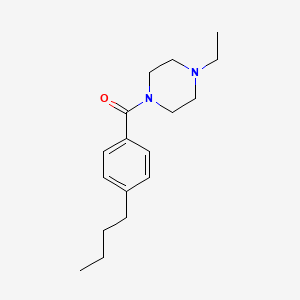 molecular formula C17H26N2O B4972991 1-(4-butylbenzoyl)-4-ethylpiperazine 