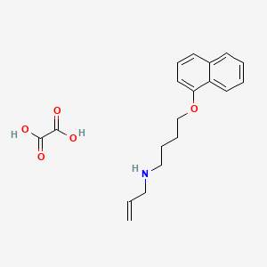 molecular formula C19H23NO5 B4973033 N-[4-(1-naphthyloxy)butyl]-2-propen-1-amine oxalate 