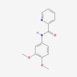 molecular formula C14H14N2O3 B4973041 N-(3,4-dimethoxyphenyl)-2-pyridinecarboxamide 