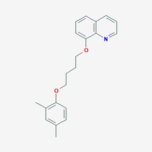 molecular formula C21H23NO2 B4973049 8-[4-(2,4-dimethylphenoxy)butoxy]quinoline 
