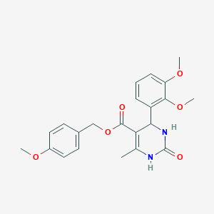 molecular formula C22H24N2O6 B4973089 4-methoxybenzyl 4-(2,3-dimethoxyphenyl)-6-methyl-2-oxo-1,2,3,4-tetrahydro-5-pyrimidinecarboxylate 