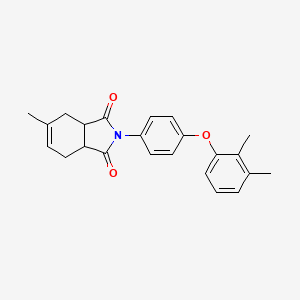 molecular formula C23H23NO3 B4973152 2-[4-(2,3-dimethylphenoxy)phenyl]-5-methyl-3a,4,7,7a-tetrahydro-1H-isoindole-1,3(2H)-dione 
