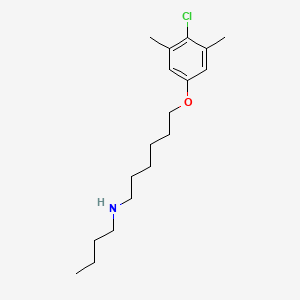 molecular formula C18H30ClNO B4973156 N-butyl-6-(4-chloro-3,5-dimethylphenoxy)-1-hexanamine 