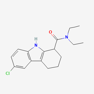 molecular formula C17H21ClN2O B4973157 6-chloro-N,N-diethyl-2,3,4,9-tetrahydro-1H-carbazole-1-carboxamide 