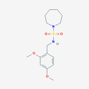 molecular formula C15H24N2O4S B497316 N-(2,4-dimethoxybenzyl)-1-azepanesulfonamide 