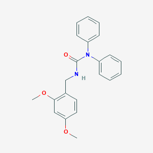 molecular formula C22H22N2O3 B497318 3-(2,4-Dimethoxybenzyl)-1,1-diphenylurea CAS No. 927641-06-3
