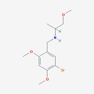 molecular formula C13H20BrNO3 B4973192 (5-bromo-2,4-dimethoxybenzyl)(2-methoxy-1-methylethyl)amine CAS No. 353779-35-8